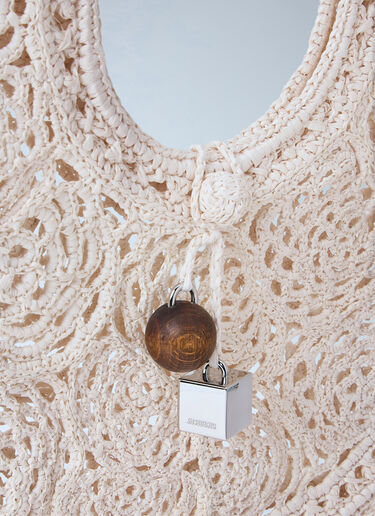 Jacquemus Le Petite Rond Spiaggia 手袋 白色 jac0264060