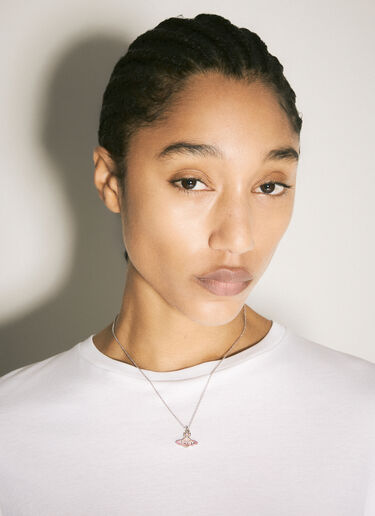 Vivienne Westwood Concetta 浅浮雕吊坠项链 粉色 vvw0258028