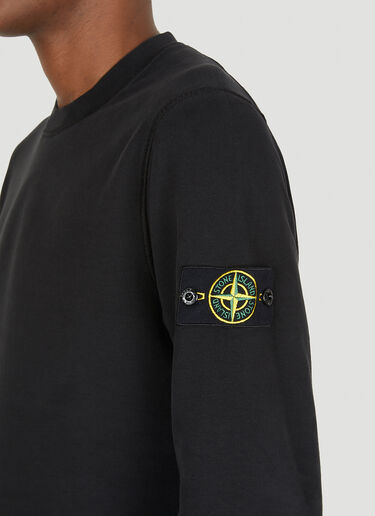 Stone Island Compass Patch Sweatshirt Black sto0150023