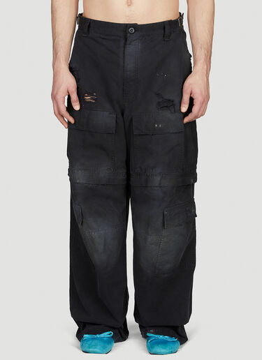 Balenciaga Large Cargo Pants Black bal0152038