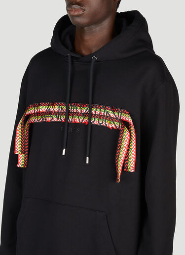 Curblace Hooded Sweatshirt Lanvin Curblace Hooded Sweatshirt Black lnv0153008