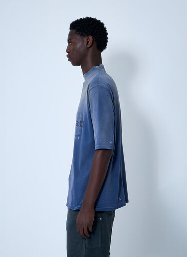 Maison Margiela Logo Motif T-Shirt Blue mla0160002