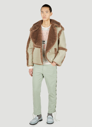 끈 장식 팬츠 Eckhaus Latta 끈 장식 팬츠 그린 eck0150004