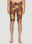 Alexander McQueen Graphic Print Swim Bermudas 옐로우 amq0150033