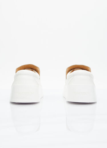 JW Anderson Leather Slip-On Sneakers White jwa0254013