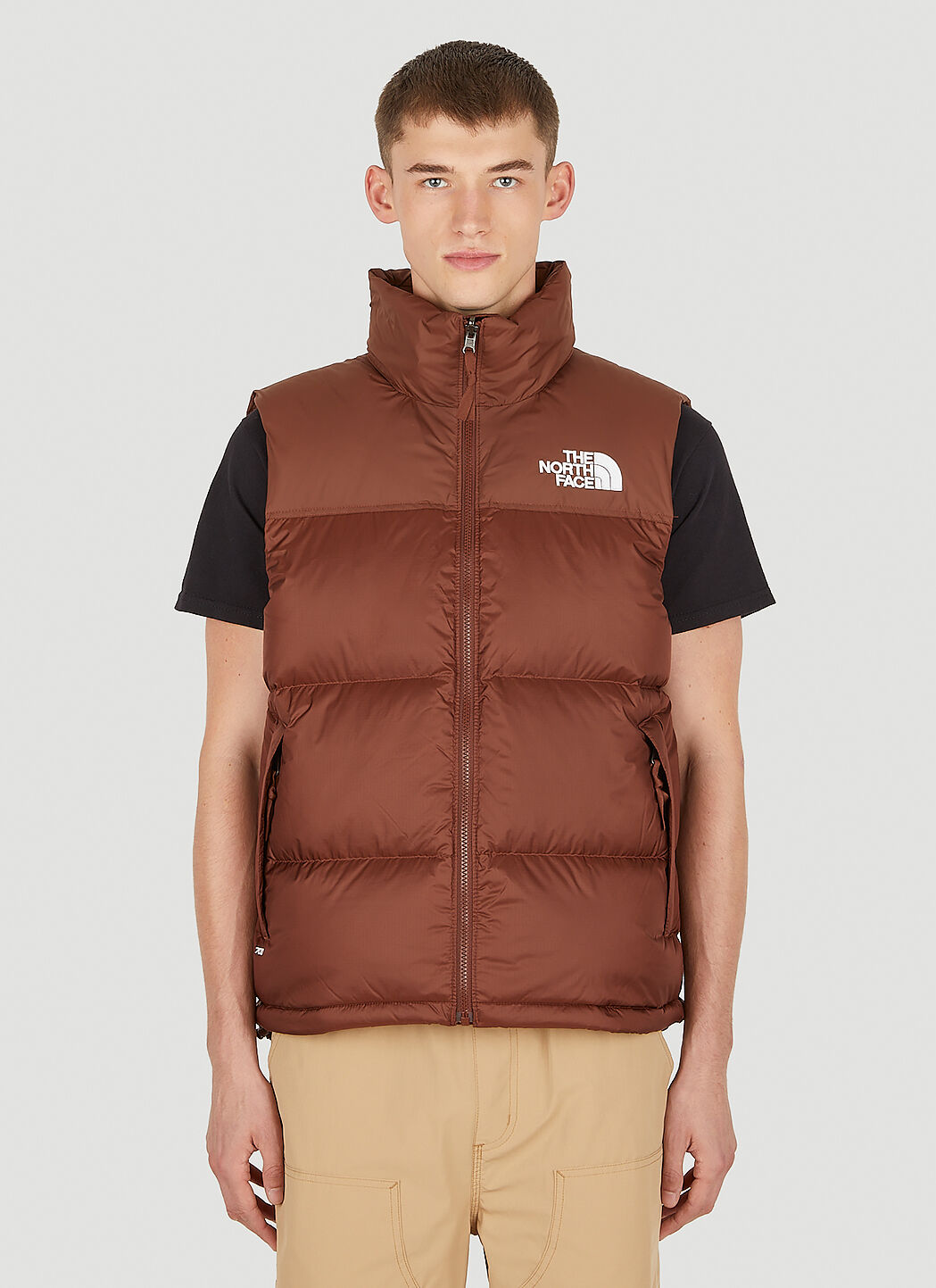 The North Face Men s 1966 Retro Nuptse Sleeveless Jacket in Brown