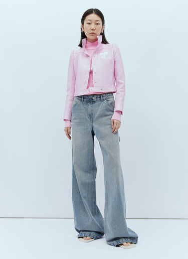 Courrèges 비닐 리에디션 재킷 핑크 cou0253013