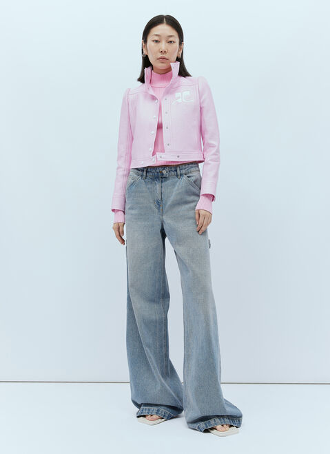 Courrèges 비닐 리에디션 재킷 블랙 cou0254014