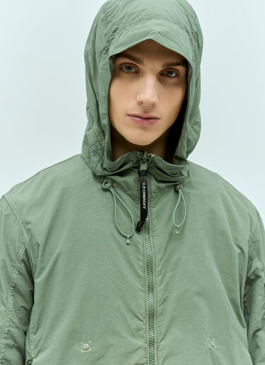 C.P. Company Fatt Nylon Reversible Hooded Jacket Green pco0155008