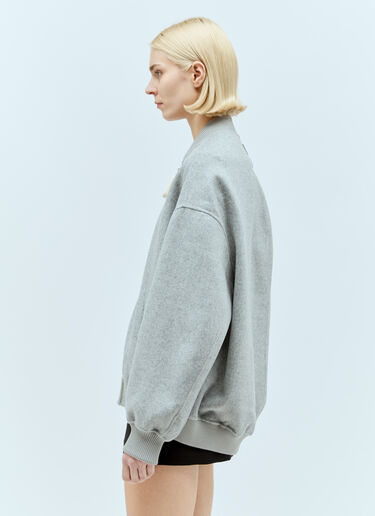 JW Anderson Oversized Wool Bomber Jacket Grey jwa0255005