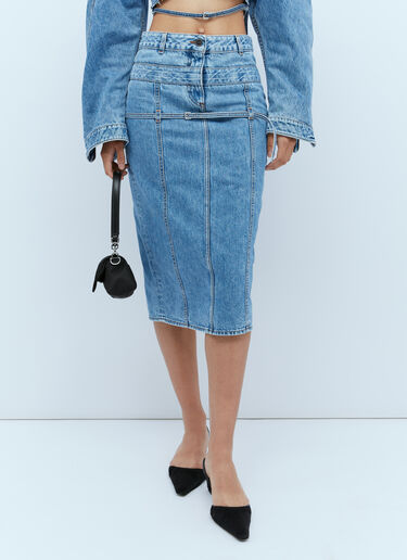 Jacquemus La Jupe De Nimes Criollo Denim Skirt Blue jac0254028