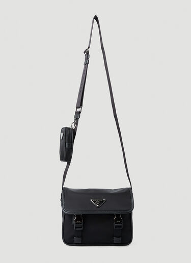 Prada Re-Nylon Messenger Crossbody Bag Black pra0149051