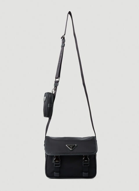 Prada Re-Nylon Messenger Crossbody Bag Black pra0149079