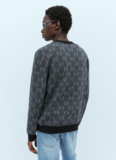 GG Wool Jacquard Cardigan Gucci GG Wool Jacquard Cardigan Grey guc0154012