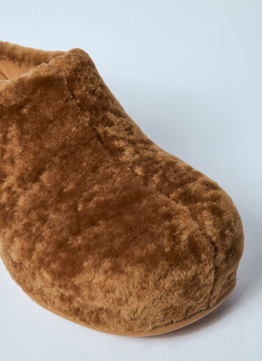 Dries Van Noten Sherpa Clogs Camel dvn0158029