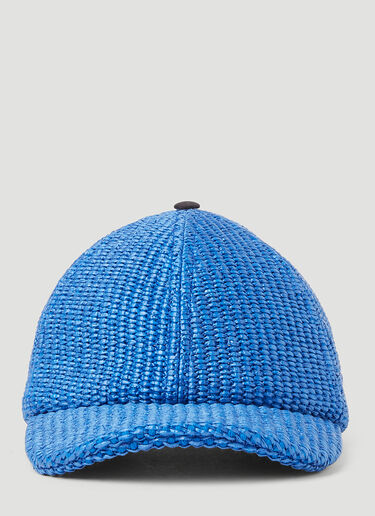 Marni x No Vacancy 编织棒球帽 蓝色 mvy0153013