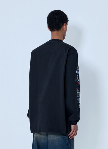VETEMENTS Graphic Long Sleeve T-Shirt Black vet0164005