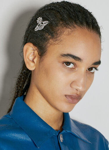 Vivienne Westwood Annalisa ラージ ヘアクリップ シルバー vvw0254055