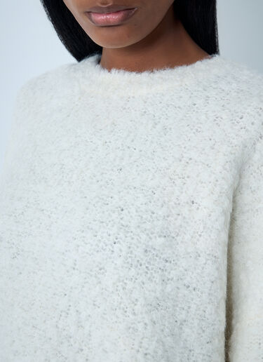 TOTEME Bouclé Sweater White tot0262026