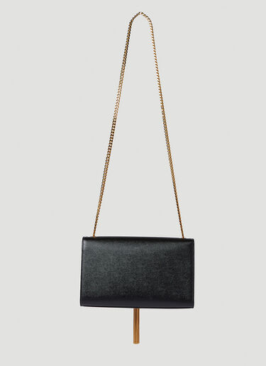 Saint Laurent Kate Chain Tassel Medium Shoulder Bag Black sla0249117