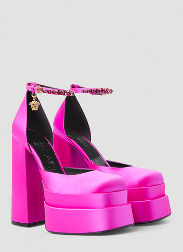 Versace Medusa Aevitas Platform Heels Pink vrs0249054