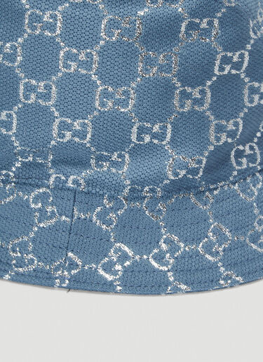 Gucci GG Lamé Bucket Hat Blue guc0243173