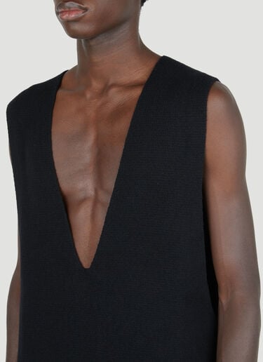 Rick Owens Cashmere Knit Vest Black ric0154001