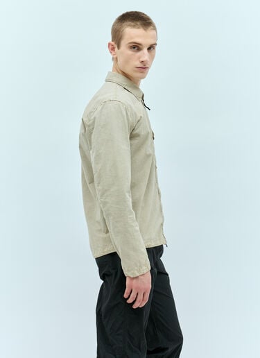 Stone Island Logo Patch Overshirt Beige sto0156048