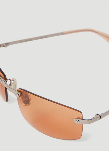 Acne Studios Rectangular Sunglasses Orange acn0352004