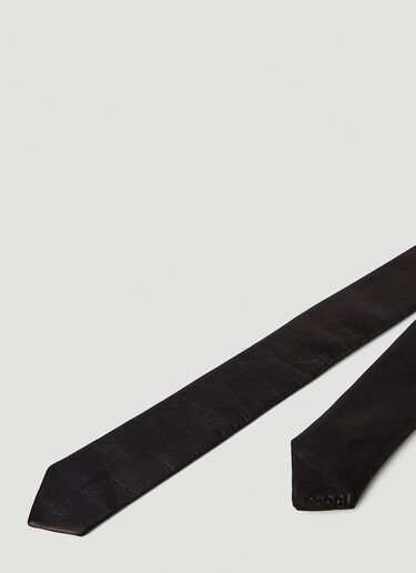 Gucci Leather Tie Black guc0151106