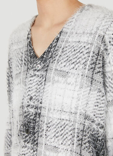 Stüssy Hairy Plaid Cardigan Grey sts0152010