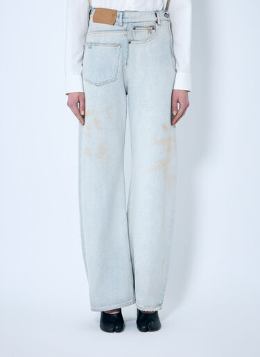 MM6 Maison Margiela 백-투-프론트 진 블루 mmm0259011