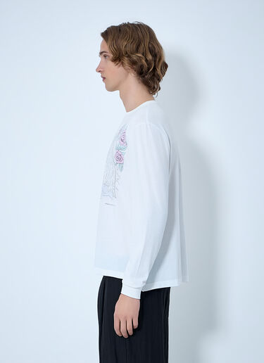 Our Legacy Graphic Long Sleeve T-Shirt White our0164067