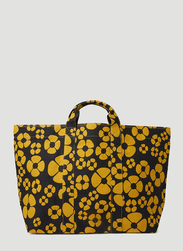 Marni x Carhartt フローラルプリントトートバッグ ブラック mca0250019