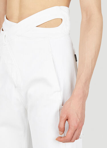 Ottolinger Signature Wrap Jeans White ott0348009