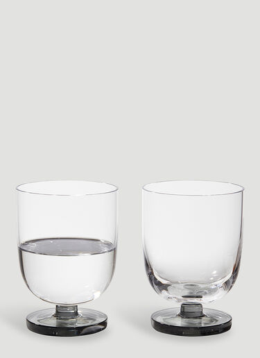Tom Dixon Set of Two Puck Tumbler Glasses Transparent wps0670195