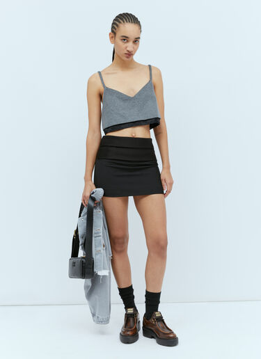 Velour Top Miu Miu Velour Top Grey miu0254076