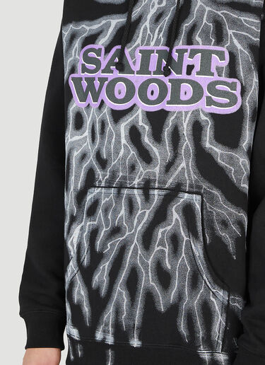 Saintwoods Lightning Hooded Sweatshirt Black swo0151012