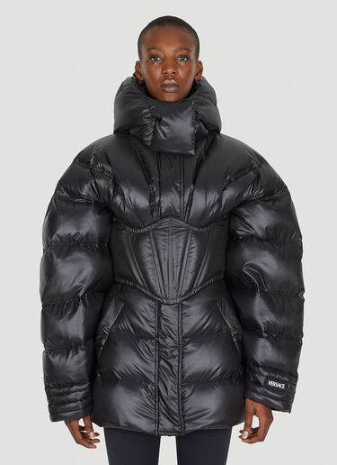 Versace 衬垫束衣夹克 黑 vrs0250011