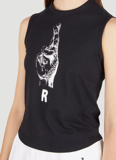 Raf Simons 그래픽 프린트 탑 Black raf0251001