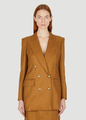 Max Mara Verace Double Breasted Blazer Brown max0252022