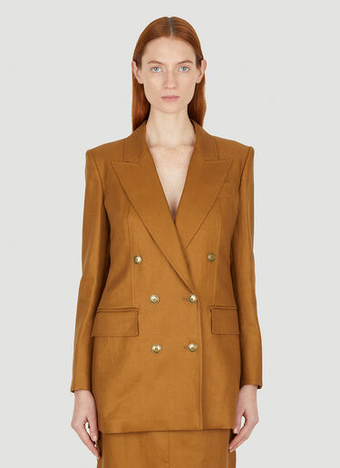 Max Mara Verace Double Breasted Blazer Brown max0252022