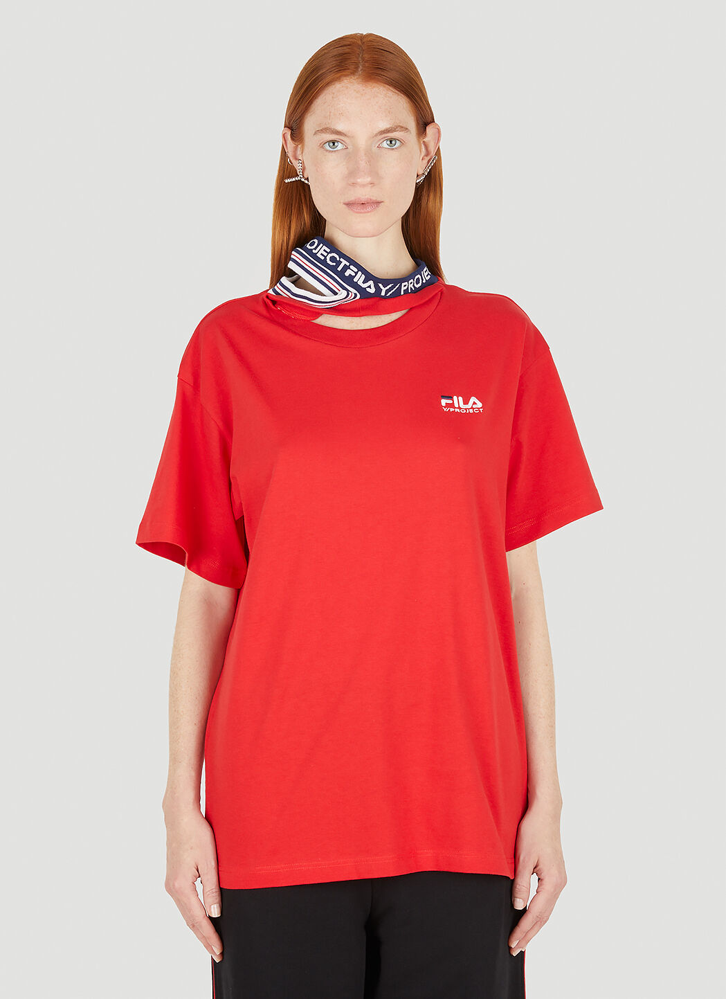 Fila collar store t shirt