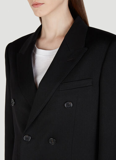 Saint Laurent 双排扣西装外套 黑色 sla0247013