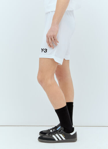 Y-3 x Real Madrid 徽标贴花抽绳短裤 白色 rma0156018