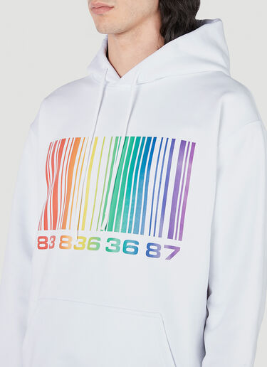 VTMNTS Barcode Hooded Sweatshirt White vtm0351004