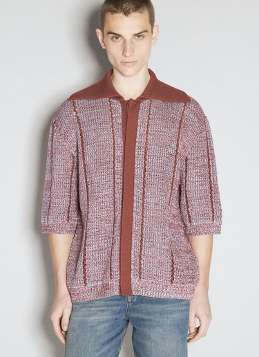 Lanvin Lace Button-Up Cardigan Red lnv0155001