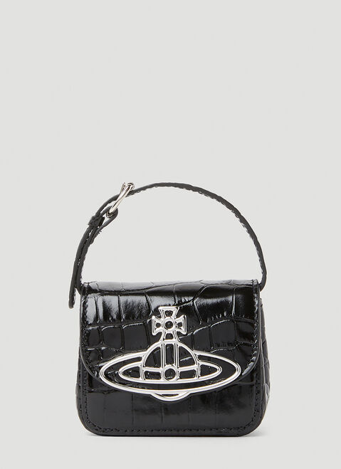 Saint Laurent Croc Mini Handbag Black sla0244035