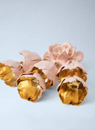 Chloé Floral Drop Earrings Pink chl0264040