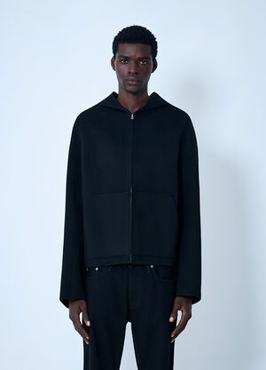 Acne Studios Wool-And-Cashmere-Blend Hooded Jacket Black acn0162001